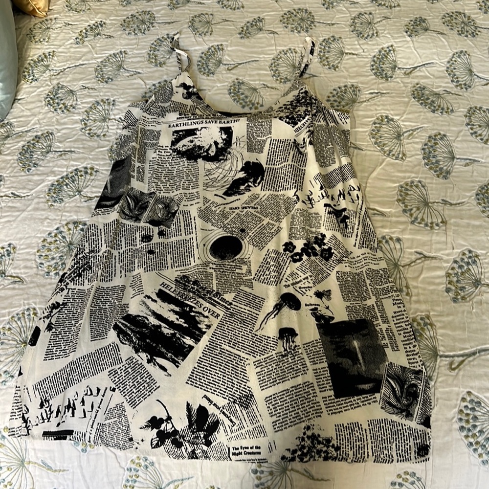 Reformation black and white dress NWT